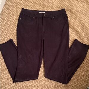 Good American Snake print Jeggings in Black. Size 10/30